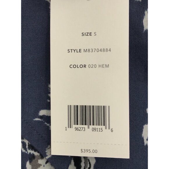 Vince Men's Ikat Floral Print Button Long Sleeve Shirt Blue Size Small NEW - Picture 6 of 8